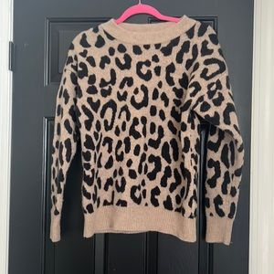 Jcrew cheetah print sweater